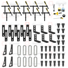 4 - 281400: Set 3: 70 Piece Accessory Kit for the System 28 Basic Series Welding Tables - 28mm Imperial Series Welding Table Accessories by Siegmund - The Flattest, Most Reliable Welding Tables & Fixturing Accessories in the World