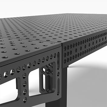 4-280030.XD7D: Siegmund 2,400x1,200mm 8.7 Series System 28 Welding Table