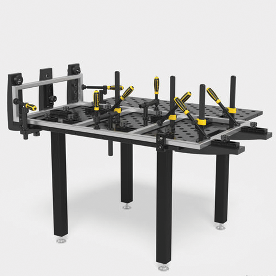 4-281030.XD7: Siegmund 2,400x1,200mm "BASIC" System 28 Welding Table
