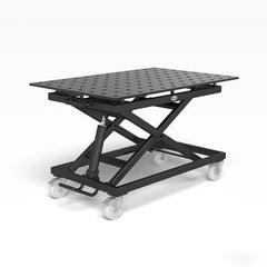 System 28 Mobile Lifting Welding Table 1200x800mm (47"x31") (Item No. 2-HT804004.X7) - Siegmund Welding Tables and Fixtures USA - A Division of Quantum Machinery Group
