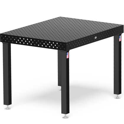 US160025.X7: System 16 3'x4' (36"x48") Siegmund Imperial Series (Inch) Welding Table with Plasma Nitration
