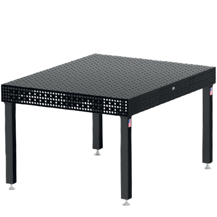 US160035.X7PL: System 16 4'x5' (48"x60") Siegmund Imperial PLUS Series (Inch) Welding Table with Plasma Nitration