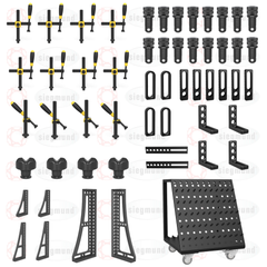 US163300: Set 3, 61 Piece Accessory Kit for the System 16 Imperial Series Welding Tables