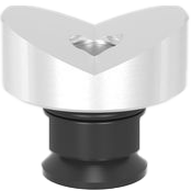 US280648.1.A: 2" Ø 135° Prism with Screwed-In Collar (Aluminum)