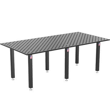 US281030.XD7: System 28 4'x8' (48"x96") "BASIC" Siegmund Imperial Series (Inch) Welding Table with Plasma Nitration