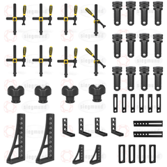 US283200: Set 2, 50 Piece Accessory Kit for the System 28 Imperial Series Welding Tables