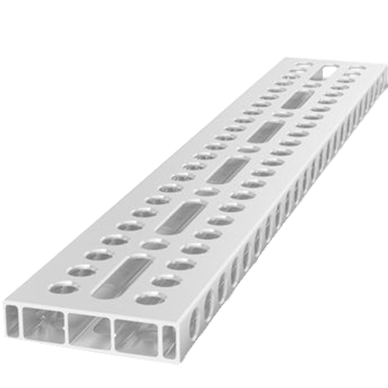 USAR16014061.VL: 2' x 4" Aluminum Profile Bracket with Elongated Holes for System 16 Imperial Series