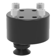 USCS280715.5: Ø 2-3/4", 1-1/2" Adapter with Hole Pattern for Toggle Clamp (Burnished)